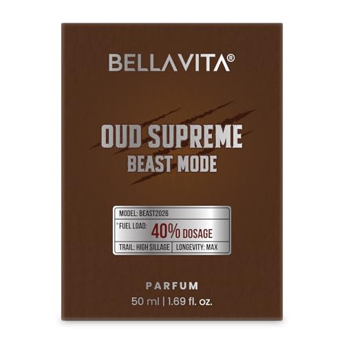 Image of BELLAVITA Oud Supreme 50ml Parfum | Beast Mode | Perfume for Man | 40% Oil Concentration | Oud & Floral Scent | Premium Perfume for Men