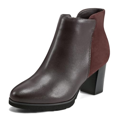 Rockport レディース オリーブアンクルブーツ, ダークレッド, 24.5 cm