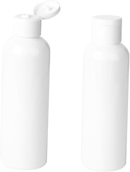 5pcs White 200ml Plastic Cosmetic Storage Bottles for Travel
