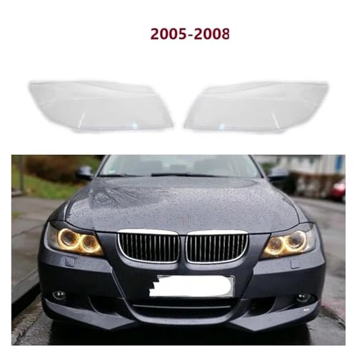 Couvercle d'objectif pour BMW E90 E91 3 2005-2008 : feu de circulation diurne en verre transparent