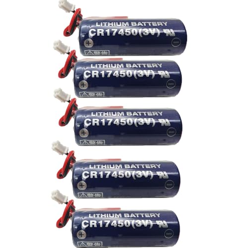 YICUAA�i5����jCR17450 3V 2600mAh PLC�o�b�e���[�A�g���̂ă��`�E���d�r�A�����m��͓d�r�ɓK (CJ1�v���O�t)