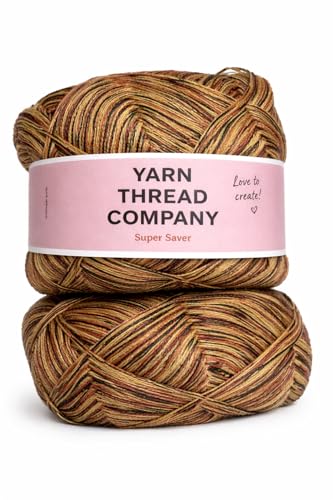 Image of 3 Ply Knitting Wool Yarn, Supersoft Hand Knitting Wool for Craft, Crochet, Amigurumi, Embroidery (Shade 7 180 GM)