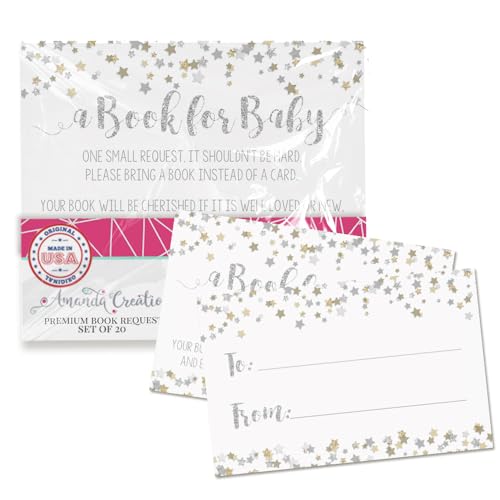 Cartes Bring A Book pour baby shower neutre afin de créer la bibliothèque de bébé