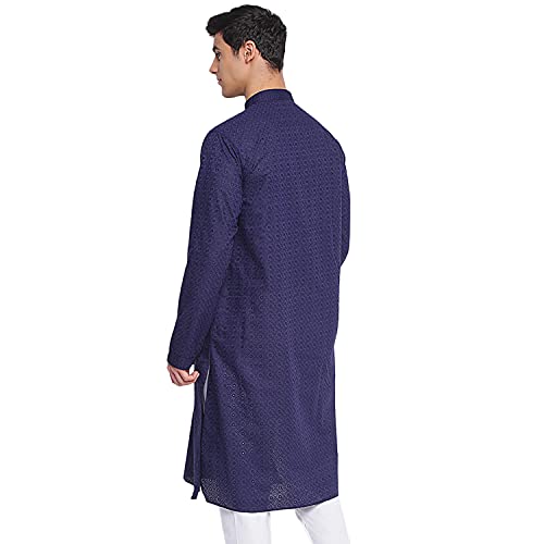 Image of Sanwara Men's Cotton Relaxed Kurta