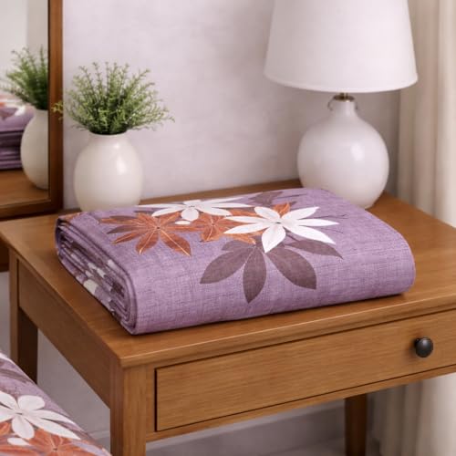 Image of DECORUM Cloud Cotton Double Bedsheet Floral Print with 2 Pillow Covers | 244 TC | Ultra Soft Feel | Premium Comfort | Breathable & Skin Friendly | for Bedroom (90 x 90 Inches)