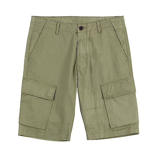 Pantalon court décontracté multi-poches en coton résistant pour homme