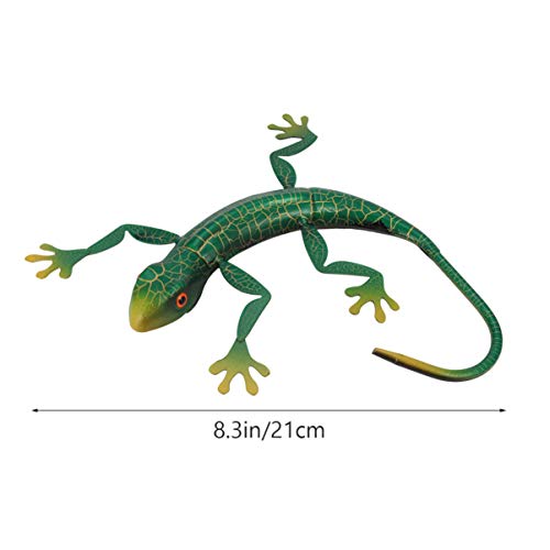 IMIKEYA Lagartixa de metal para decoração de parede, escultura inspiradora pendurar para ambientes i
