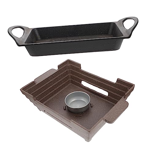 SOLUSTRE 1Pc Multi Purpose Barbecue Stove Aluminium Alloy Grilled Fish Bbq Grill for Camping Easy to Clean Heat Resistant Outdoor Cooking Tool