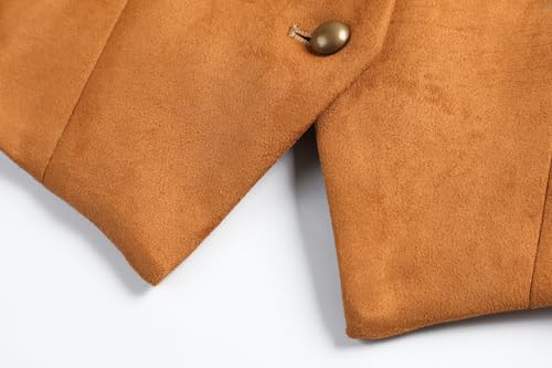 image for V VOCNI Women's Fully Lined 4 Button V-Neck Economy Dressy Suit Vest W