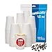 MOUMOULIFE 100 Count 12 oz Coffee Cups, Leak-Proof Paper Cups 12 oz, Sturdy White Disposable Paper Coffee Cups for Cold and Hot Drinks 1