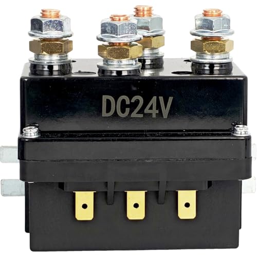 EZROAD 12V 500A Winch Solenoid Contactor Relay for 8000lbs-17000lbs ATV UTV Boat 4x4 Vehicle SUV Truck Control Compatible with Warn A2000 Compatible with Badlands 12000 4WD 3-Wire Motor