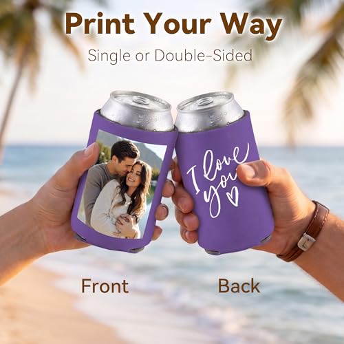 Custom Can Cooler Personalized Bulk Sleeves, Wedding & Party Favors. — view 4