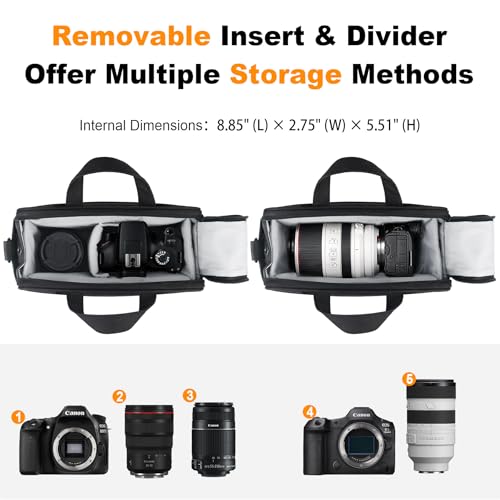 Bolso compacto para cámara DSLR/SLR y mirrorless negro miniatura 2