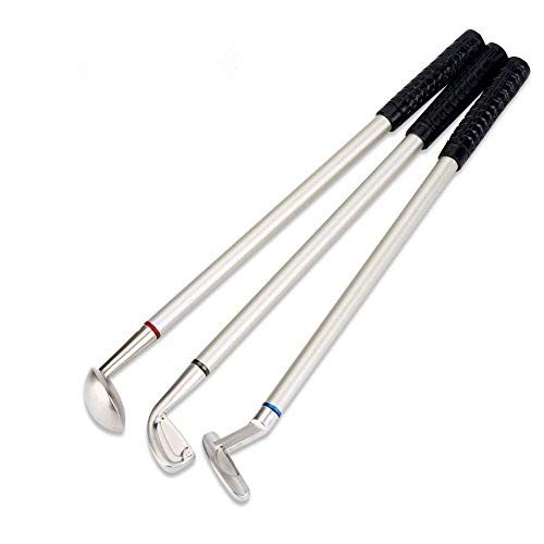 Tbest Juego de Regalo de Golf, bolígrafo de 3 Palos de Mini Palos de Golf con Bolitas y Decoraciones de papelería