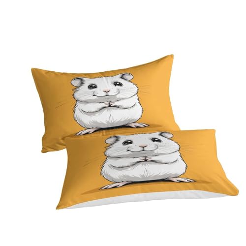 Parure de lit hamster 3D housse de couette 200x200 microfibre lit double - 5