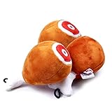 YESWOOD! 3 Pack Plush and Stuffed Drumstick Dog Toy Dog Squeaky Toys Cute Plush Toys Stuffed Puppy Chew Toys for Small Medium Dog Puppy Pets Chicken Leg Toy for Dog with Dental Cotton (3 Pack Cute)