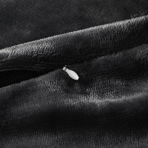 Image of BEDELITE Body Pillow Cover with Zipper, Black, 20x54 Inch, 1 Pack