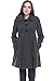 Pokkori Maternity Outerwear Women Wool Pleated Coat Pregnancy Winter Jacket Gray X-Small