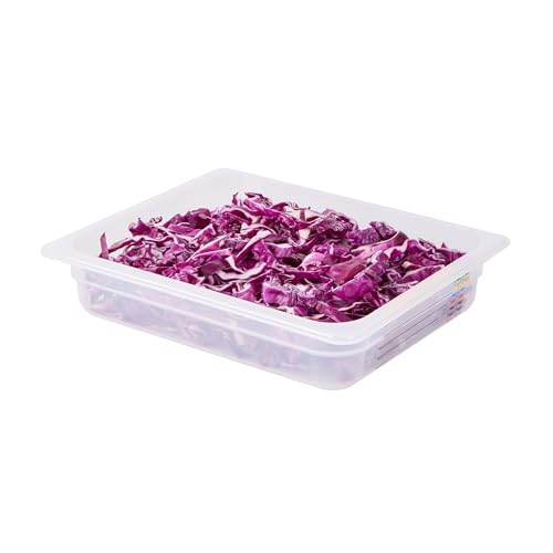 Restaurantware Half Size White Polypropylene Food Pan, 2.5 In Deep, 10 Ct