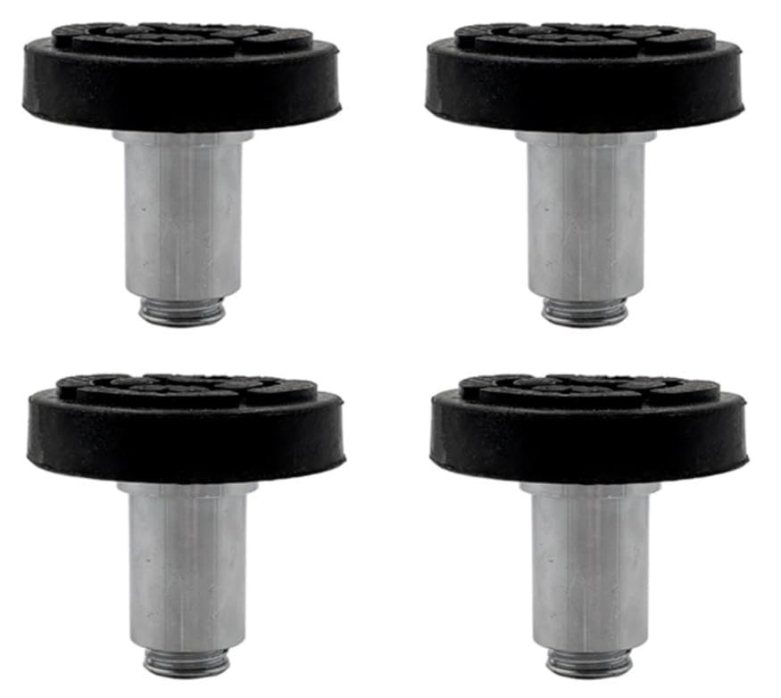 4 piedini in gomma per sollevamento auto più cuscinetti per gambe alte compatibili con fori di montaggio adattatori impilabili di diametro 50 mm