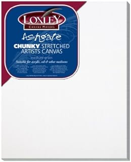 Loxley 20 x 16-inch Deep 36 mm Edge Ashgate Chunky Stretched Artists Canvas, White