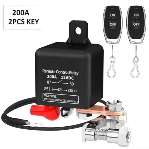 Aislador de batería de 12V 200A con mando a distancia para coches y caravanas 7