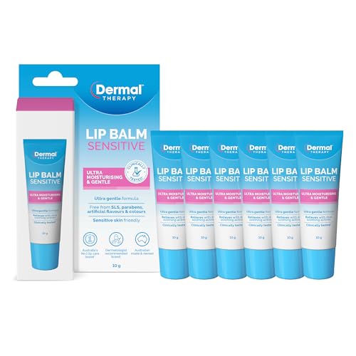 Dermal Therapy Lip Balm Tube (6 Pack, Sensitive)