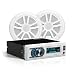 BOSS Audio Systems MCK632WB.6 Receiver Package-Bluetooth Audio, USB, MP3, AM FM, Aux-in, no CD Player, 6.5 Inch Weatherproof Speakers, Marine Dipole Antenna