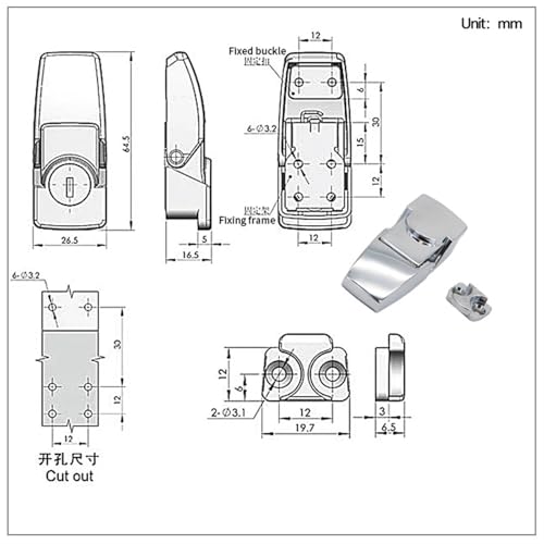 Serrure à boucle cachée pour moderniser vos placards de cuisine - 4