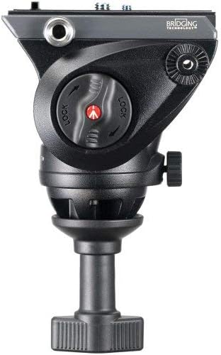 Manfrotto MVK500AM, Lightweight Fluid Video System, Head Included, Professional Tripod, Compatible with Interchangeable Lens Cameras and HDSLR bodies, Aluminium