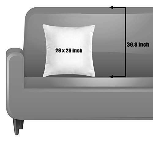 Lunarable Cartoon Throw Pillow Cushion Cover, Hand Drawn Animals Penguins Deer Bears and Dogs on Greyscale Stripped Background, Decorative Square Accent Pillow Case, 28