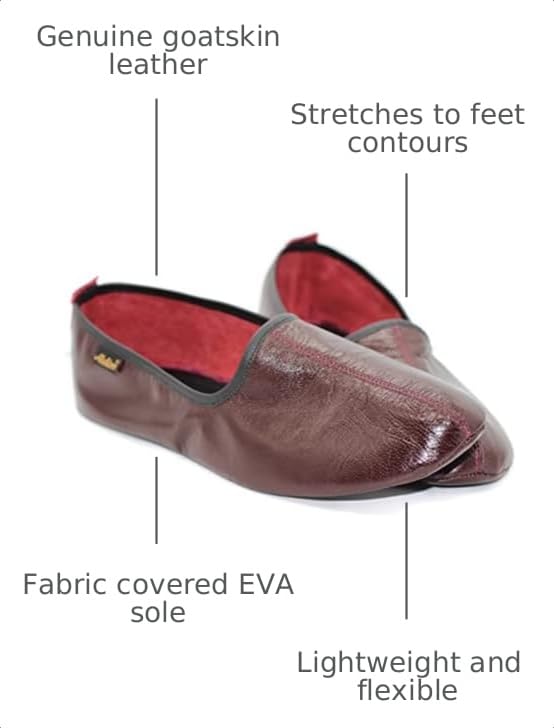 Akdam Goatskin Leather Babouche Slippers