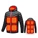 Produktbild Beheizte Jacke mit 3 Heizjacke Beheizte Jacken Damen Herren Unisex Wärmende Beheizte Weste Daunenjacke Warm Jacke Beheizbare Jacke Heizjacke mit Beheizter Kragen für Outdoor Wandern Motorrad