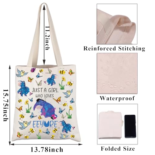PLITI Donkey Tote Bag - Donkey Lover Gift - Cartoon Character miniatura 4