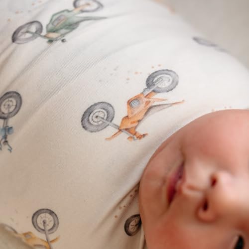 Image of Copper Pearl Swaddle Blankets for Newborns | Soft Stretchy Receiving Blankets for Boys and Girls | Large 46 x 46 Inch Baby Blankets | Lightweight and Breathable Swaddles | Ryder