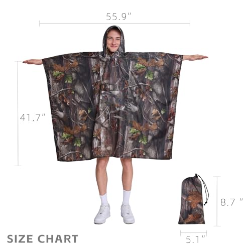 Image of Multi functional cape hooded raincoat suitable for outdoor camping and hiking, suitable for both men and women
