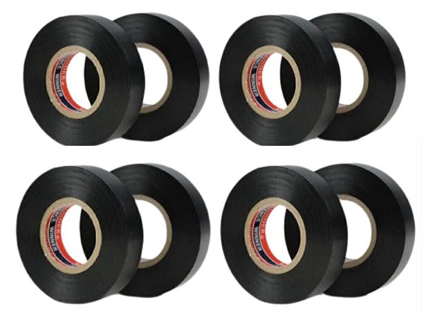 Image of Vinyl Electrical Tape, Professional Flame Retardant Waterproof PVC Electrical Insulation Tape, Insulation 600V Regular Internal Use Protect Home Outdoor Car Etc 8Pcs 3 /4inx66ft.