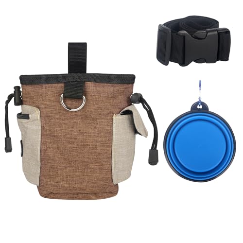 JMJRMUA Bolsa de petiscos para cães, bolsas para treinamento de animais de estimação, bolsa de lanch