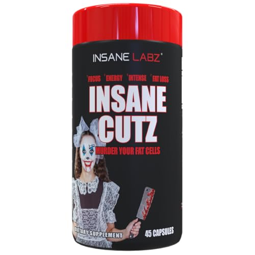 Image of Insane Labz Insane Cutz Intense Fat Burner for Men and Women, Thermogenic Weight Loss Supplement with Dandelion Root Extract Fueled by AMPiberry, Appetite Suppressant - 45 Daily Srvgs (45 Capsules)