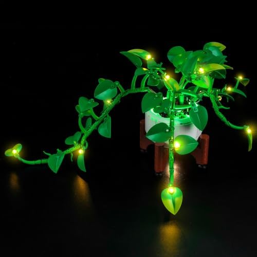 Brickshining LED Lighting Compatible with LEGO Botanicals 11512 Hanging Golden Pothos - JUST Lights,Light Kit Compatible with LEGO 11512,NOT Included The Model - 4
