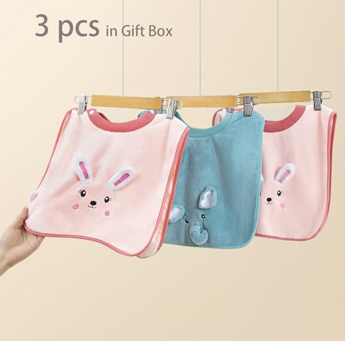 3 PCS Baby Bibs for Boys Bibs for Baby Girl,Waterproof Toddler Bibs 1-5 Years Good Absorbent2