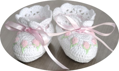 Crochet Baby Girls Booties2