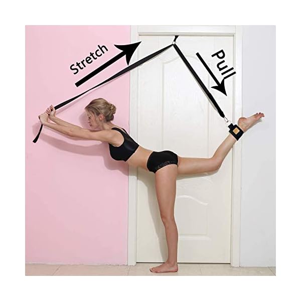 Upgraded-Leg-Stretcher-Door-Flexibility-Stretching-Leg-Strap-with-Ankle-Great-for-Ballet-Cheer-Dance-Gymnastics-or-Any-Sport-Leg-Stretcher-Door-Flexibility-Trainer-Premium-Stretching-Equipment Upgraded Leg Stretcher, Door Flexibility & Stretching Leg Strap with Ankle - Great for Ballet Cheer Dance Gymnastics or Any Sport Leg Stretcher Door Flexibility Trainer Premium Stretching Equipment