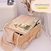 Kidsmood - Spielzeugwagen, personalisiert mit Namen – Spielzeugkiste zum Ziehen, Holzkiste mit Deckel, Aufbewahrungsbox für Baby Spielzeuge, Tolle Erinnerungskiste Baby, Geschenk zur Geburt & Taufe