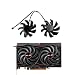 Dotodo 87MM FDC10H12D9-C 4-poliger GrafikkartenLüfter für SAPPHIRE Radeon RX 6600 6650 XT GAMING X Grafikkarte Lüfter Ersetzen Sie Den KüHler (Lüfter -AB)