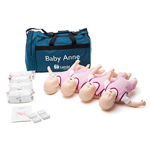 Laerdal Baby Anne Manichini per rianimazione pediatrica, pelle chiara, 4 pz