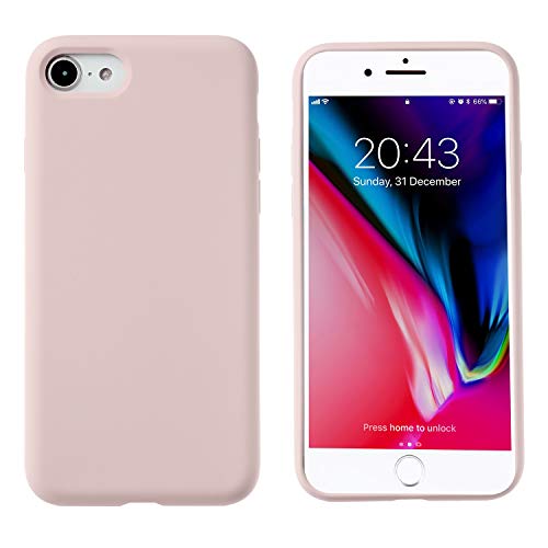 【Tocco Morbido】: La sensazione setosa e morbida del silicone esterno è eccezionale. Rimane sempre asciutto e pulito poiché è molto facile rimuovere polvere e sporcizia dalla custodia iPhone SE.