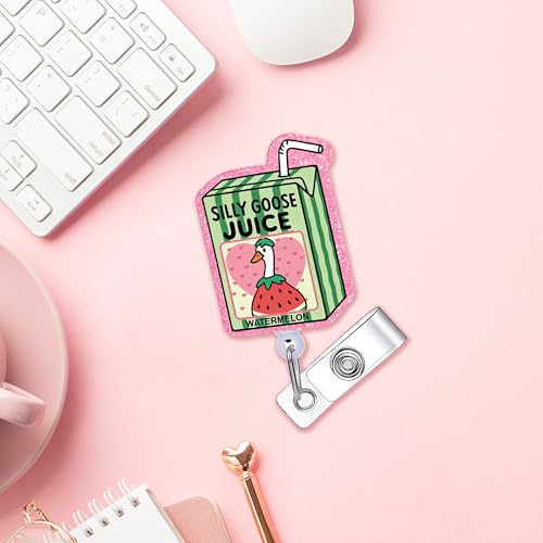 Watermelon Goose Retractable Badge Reel — view 4
