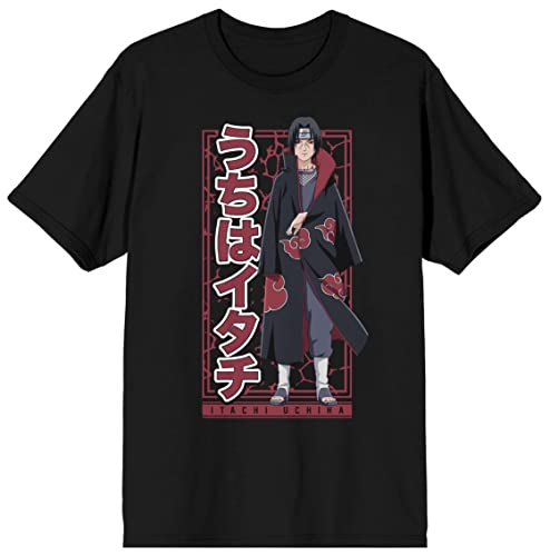 T-shirt Naruto Itachi Uchiha noir le cadeau parfait pour homme taille M