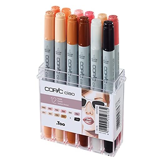 Copic Ciao 12 Piece Marker Set - Skin Tone